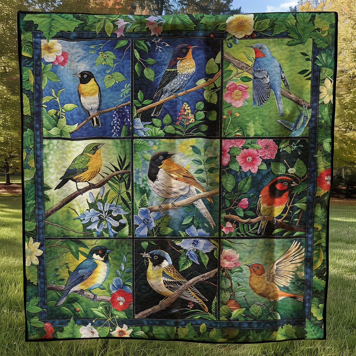 Bird Lovers WJ2407003CL Quilt