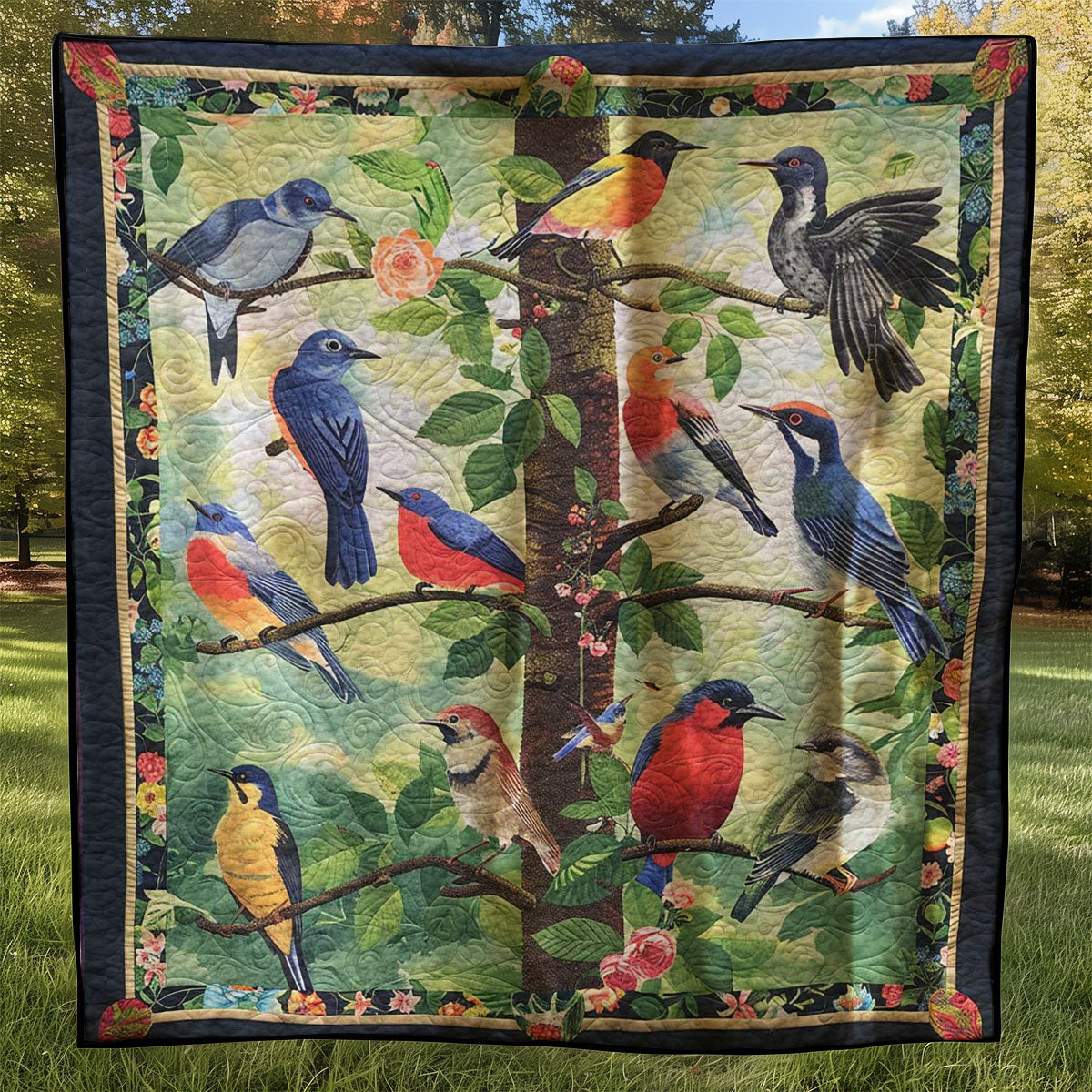 Bird Lovers WJ2407004CL Quilt