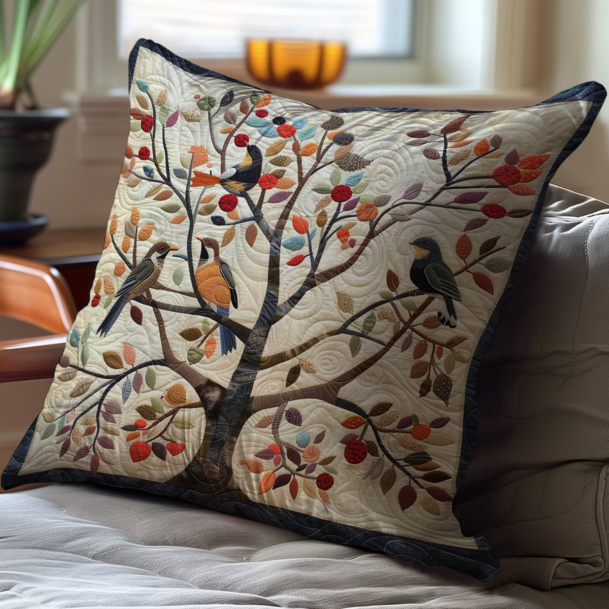 Birds On Tree WJ2207039CL Quilt Pillow Case