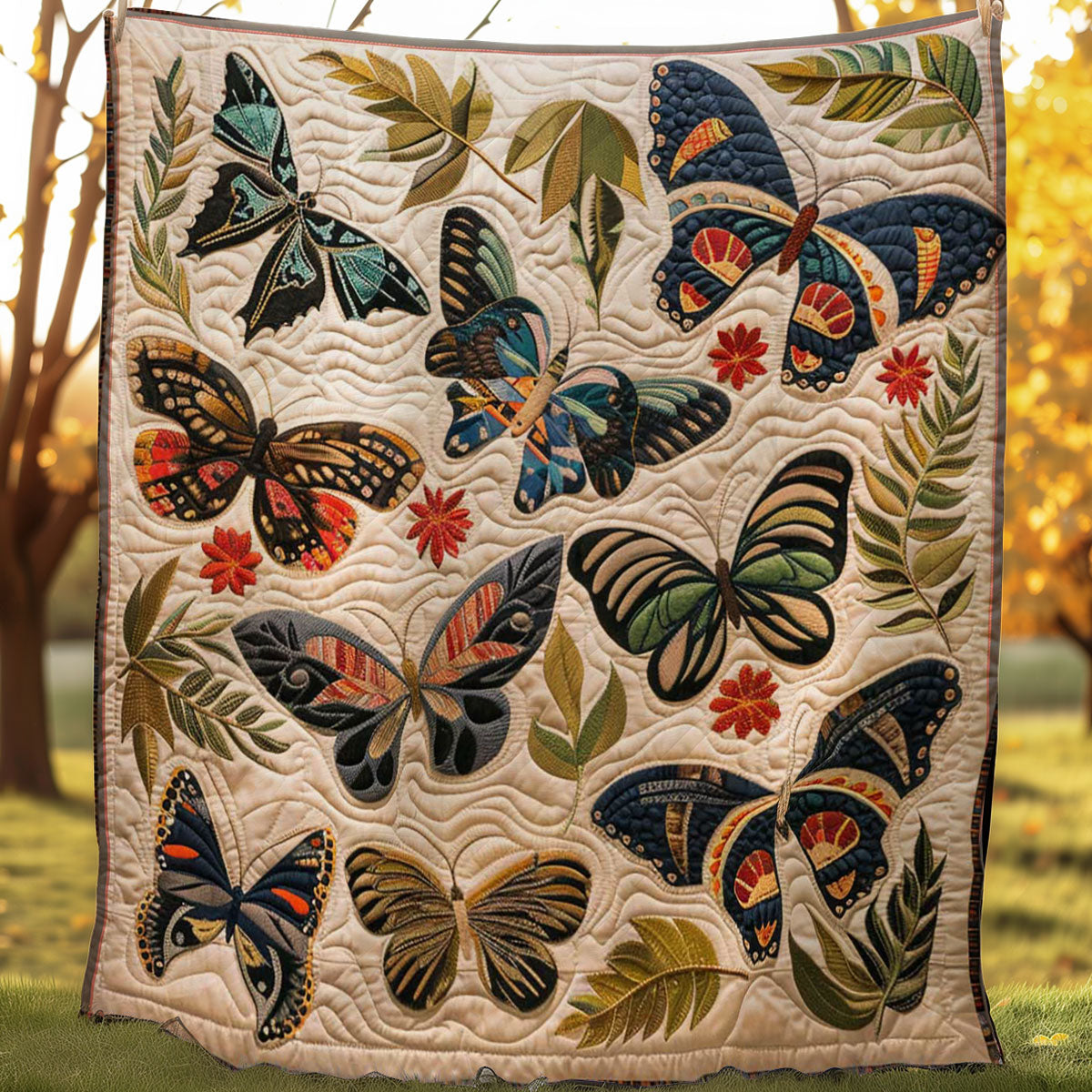 Butterflies WJ2606004CL Quilt