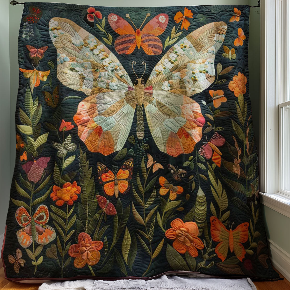 Butterflies WJ3007007CL Quilt