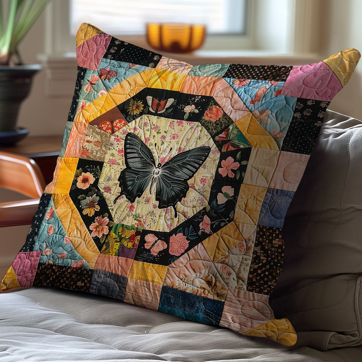 Butterfly WJ0308043CL Quilt Pillow Case