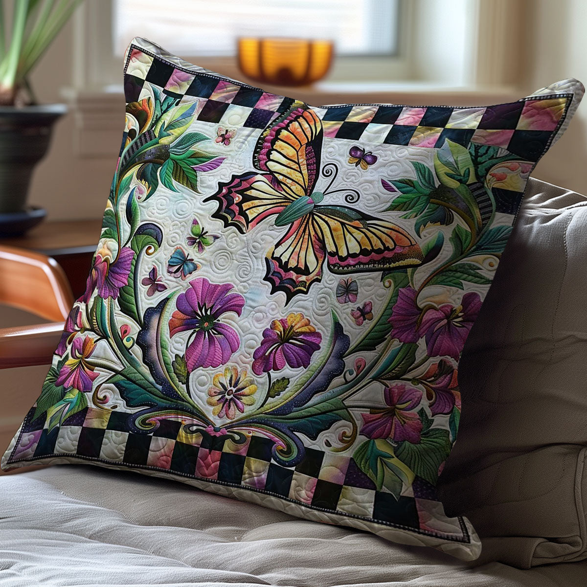 Butterfly WJ0308044CL Quilt Pillow Case