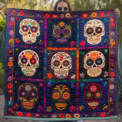 Calavera Sugar Skulls WJ1709004CL Quilt