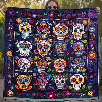 Calavera Sugar Skulls WJ1709005CL Quilt