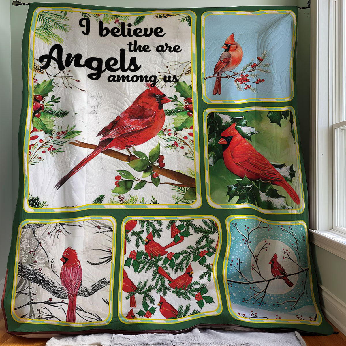 Cardinal Believe There Are Angels Among Us WJ0608008WK Quilt