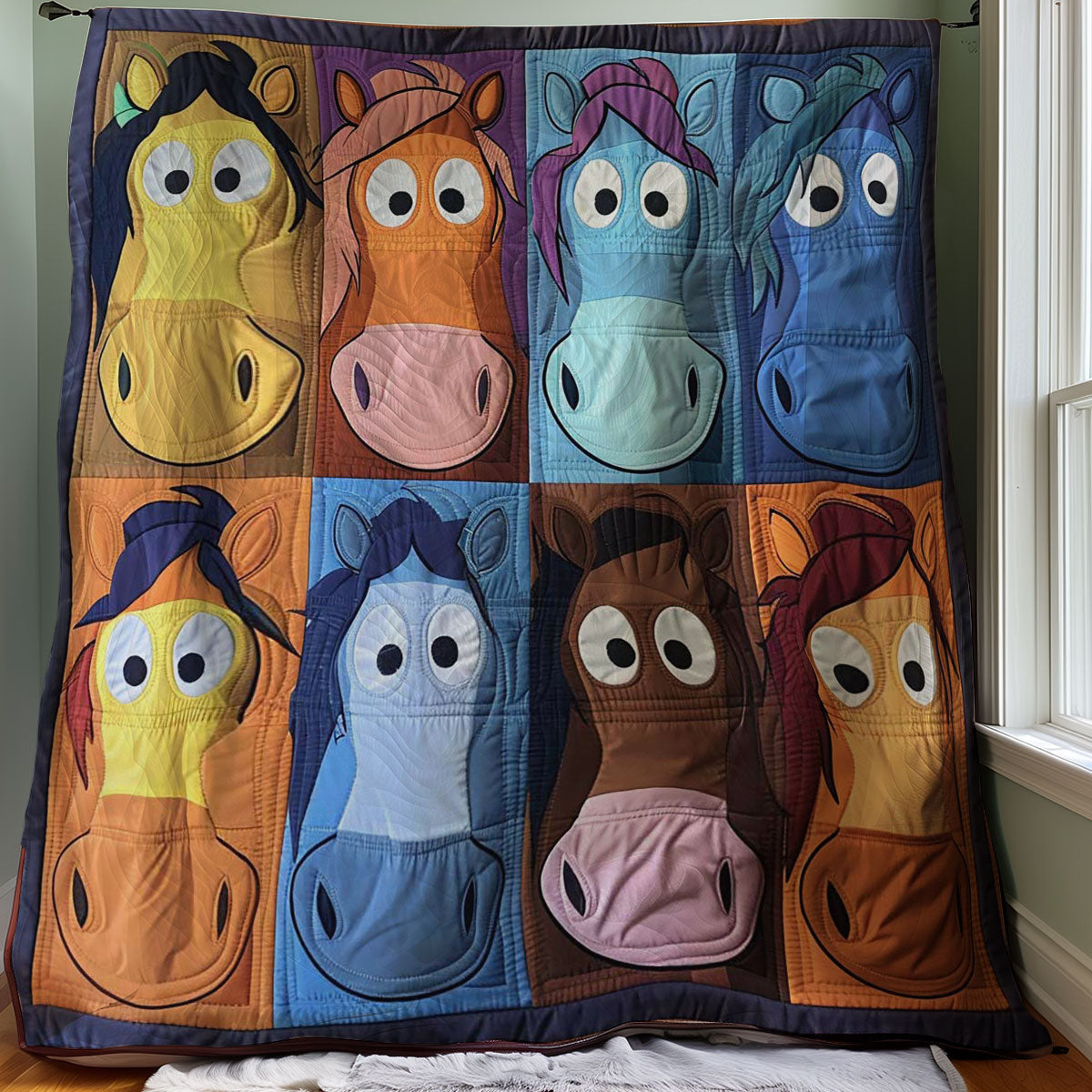 Cartoon Horse WJ1608002CL Quilt