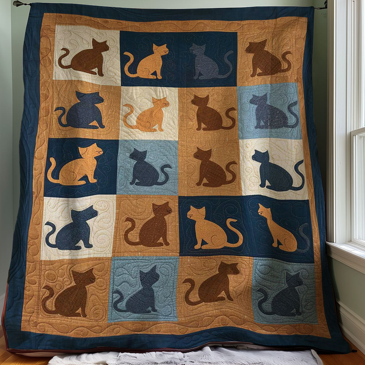 Cat Shape WJ1908004CL Quilt