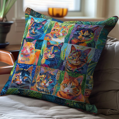 Cats WJ1308029CL Quilt Pillow Case