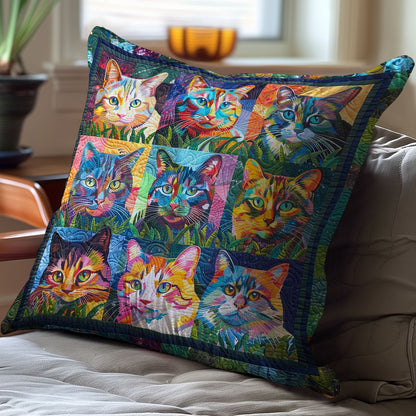 Cats WJ3107043CL Quilt Pillow Case