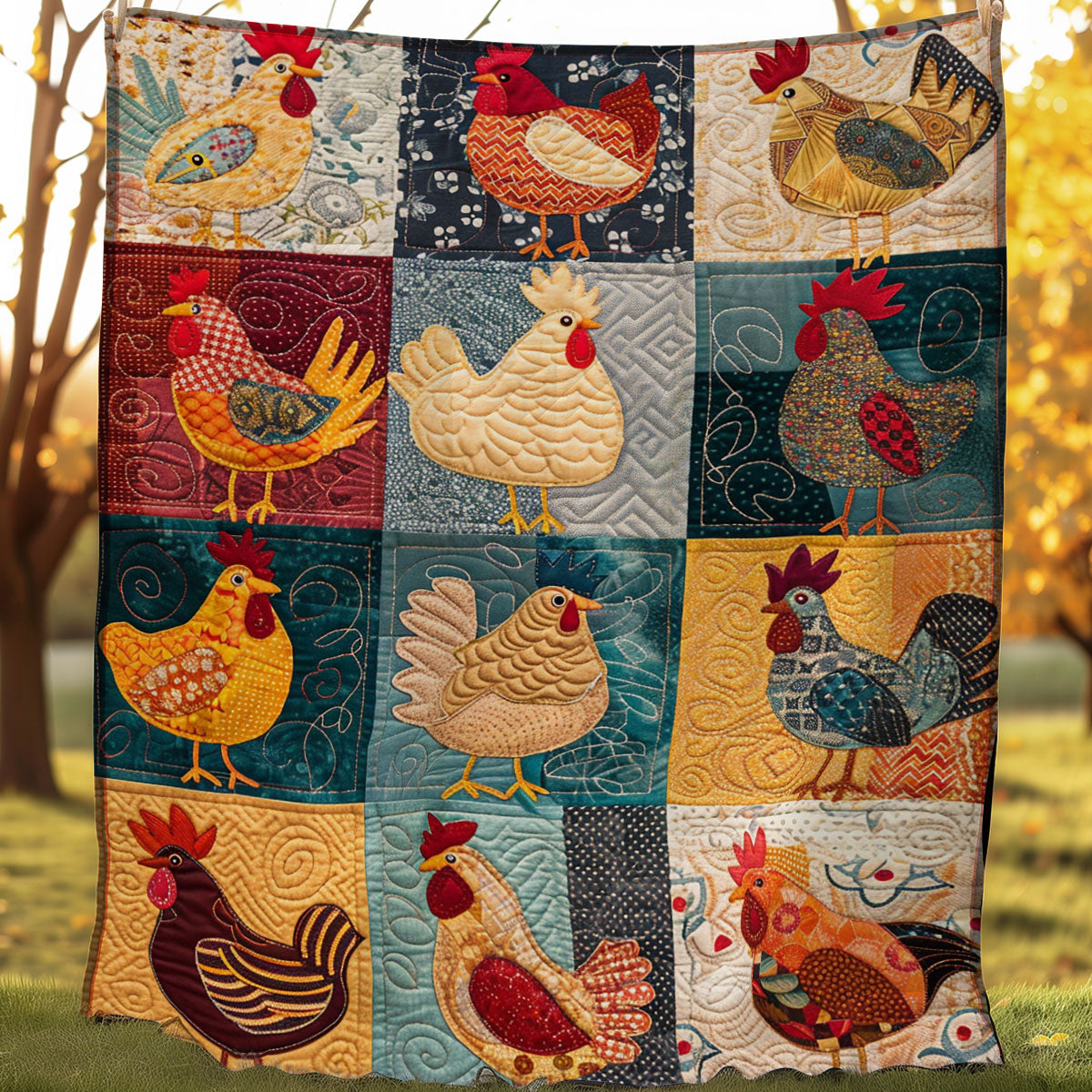 Chicken WJ1406008CL Quilt