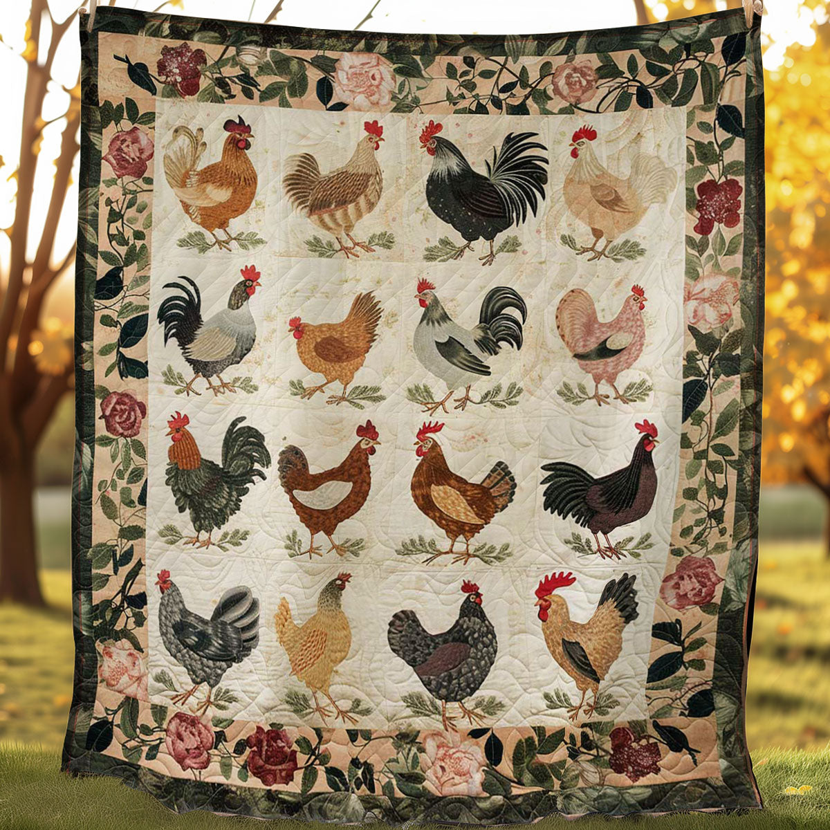 Chicken WJ1907014CL Quilt