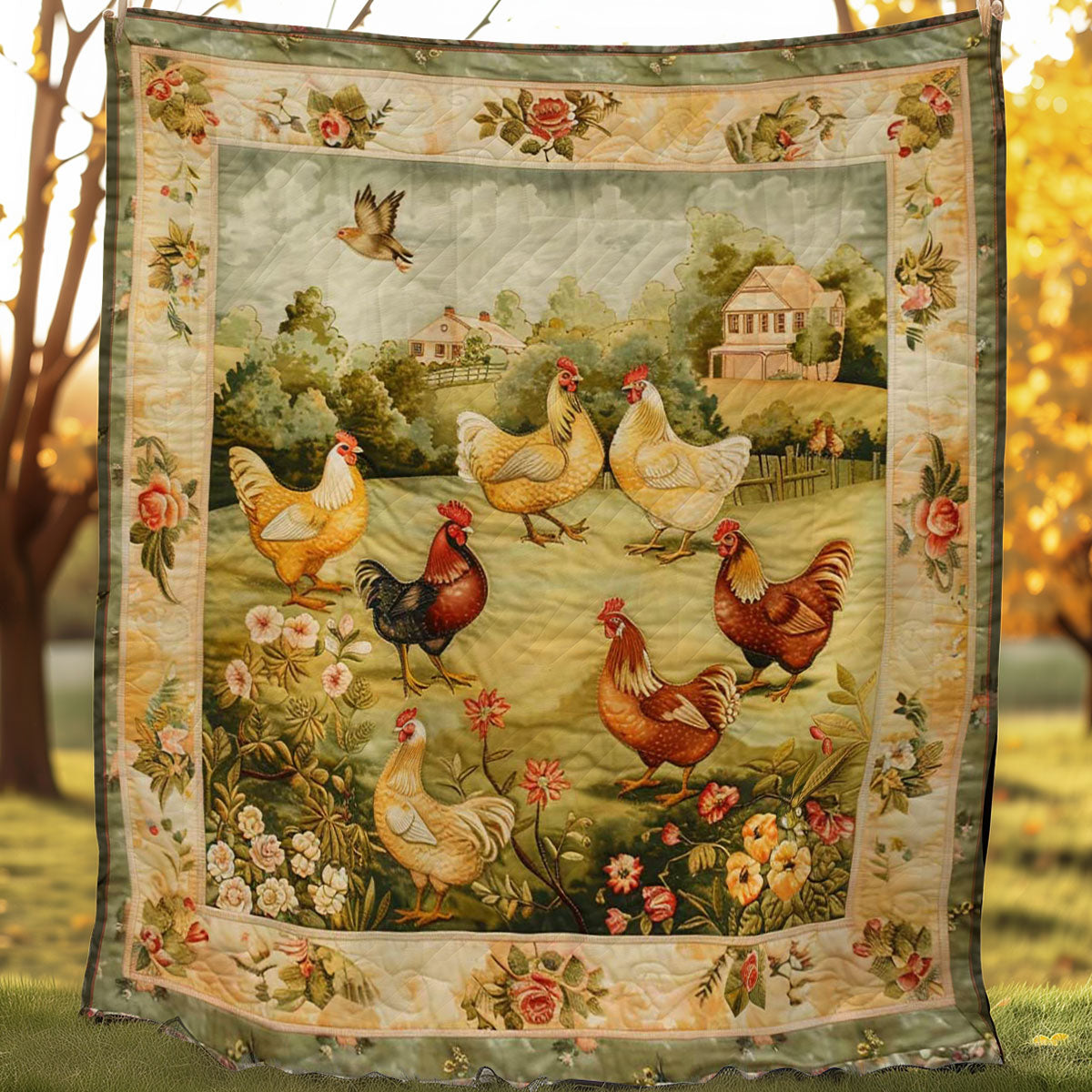 Chicken WJ1907015CL Quilt