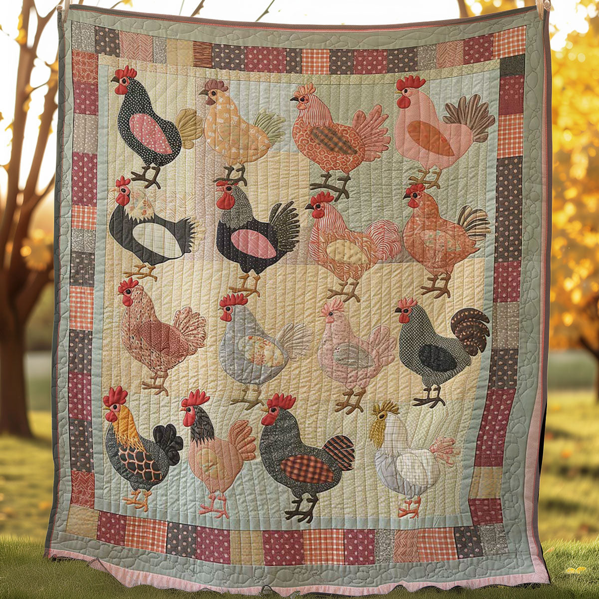 Chicken WJ2007008CL Quilt