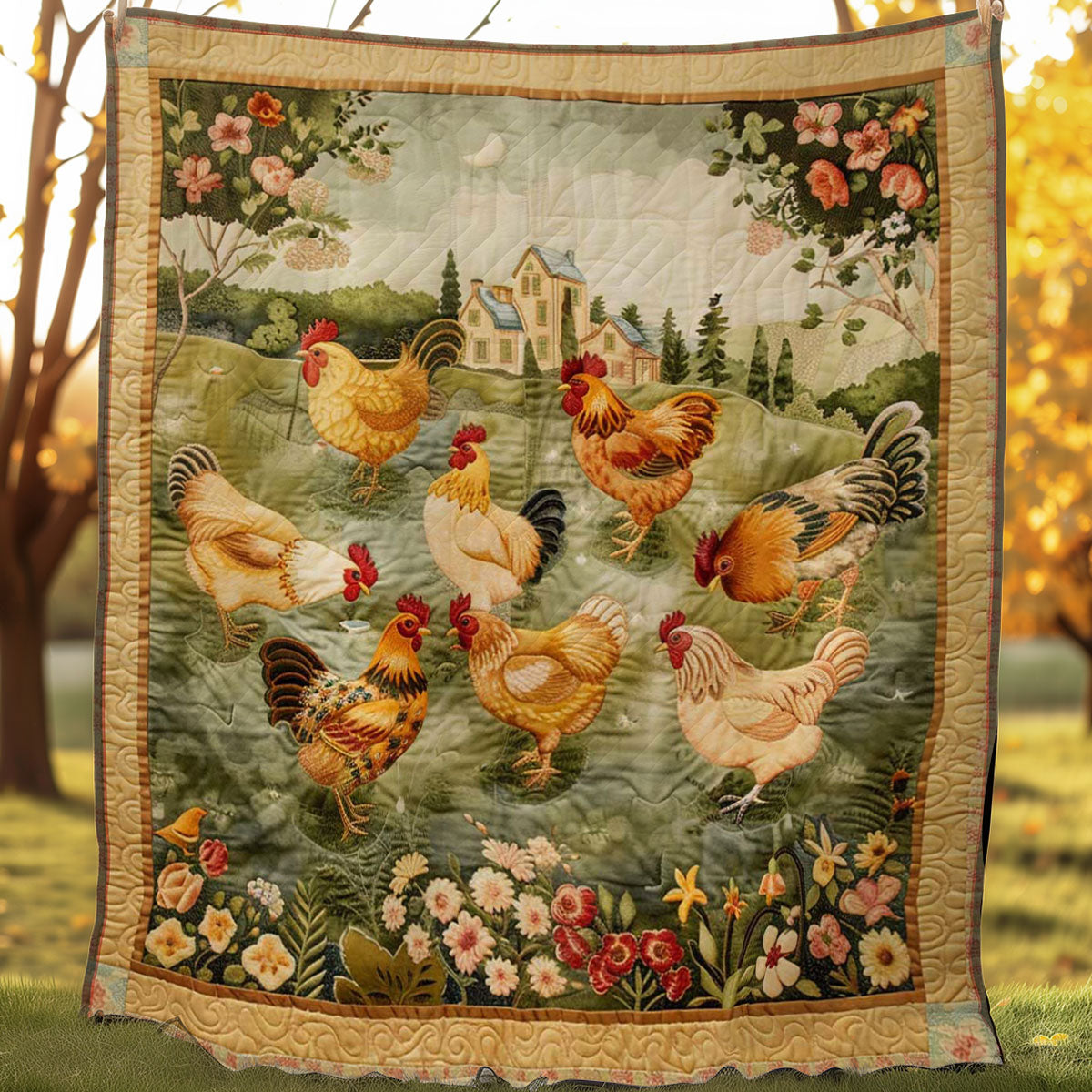 Chicken WJ2007009CL Quilt