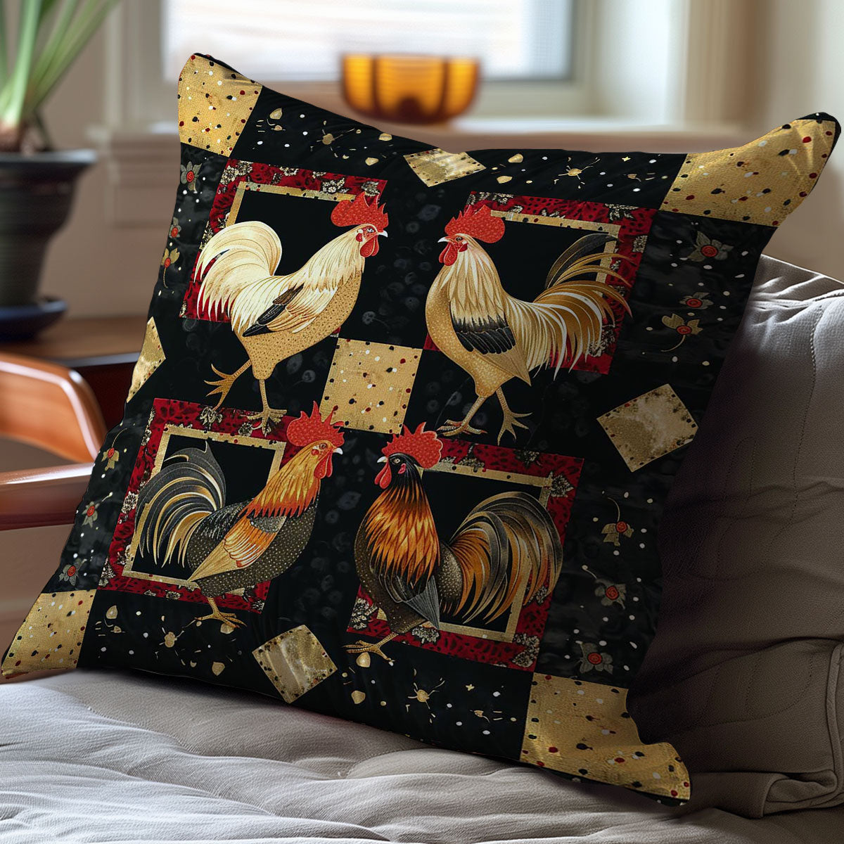 Chicken WJ2207045CL Quilt Pillow Case