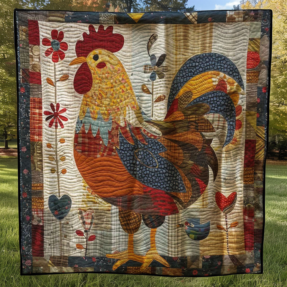 Chicken WJ237009CL Quilt