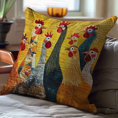 Chicken WJ3007045CL Quilt Pillow Case