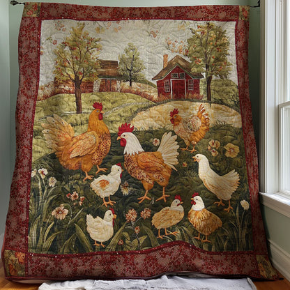 Chicken Yard WJ0808009CL Quilt