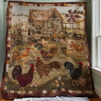 Chicken Yard WJ0908001CL Quilt