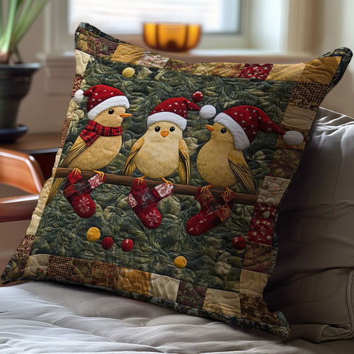 Christmas Bird WJ0808043CL Quilt Pillow Case