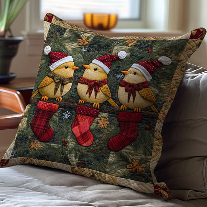 Christmas Bird WJ2408033CL Quilt Pillow Case