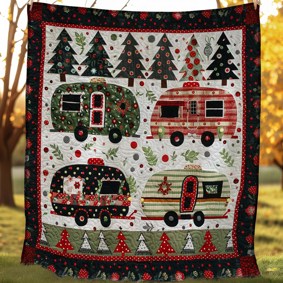 Christmas Camper Van WJ2906009CL Quilt