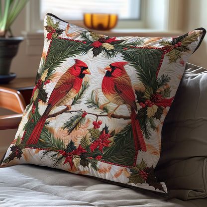 Christmas Cardinal WJ1908032CL Quilt Pillow Case