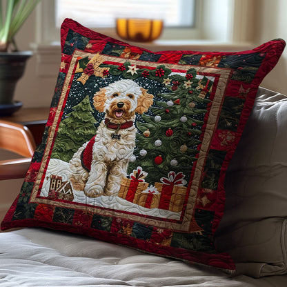 Christmas Dog WJ2708037CL Quilt Pillow Case