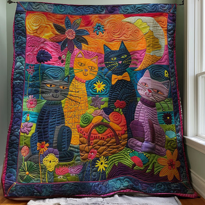 Colorful Cats WJ1508008CL Quilt