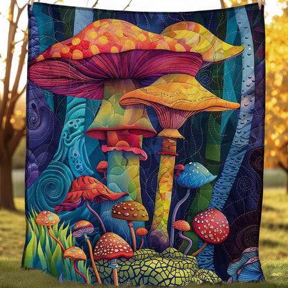 Colorful Hippie Mushroom WJ1807008CL Quilt