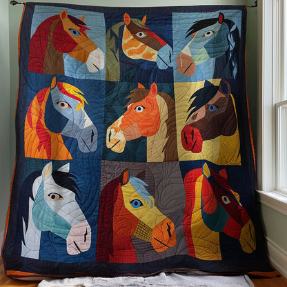 Colorful Horse WJ1608007CL Quilt