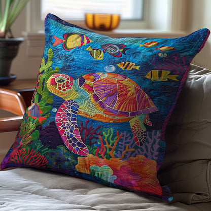 Colorful Sea Turtle WJ2208032CL Quilt Pillow Case