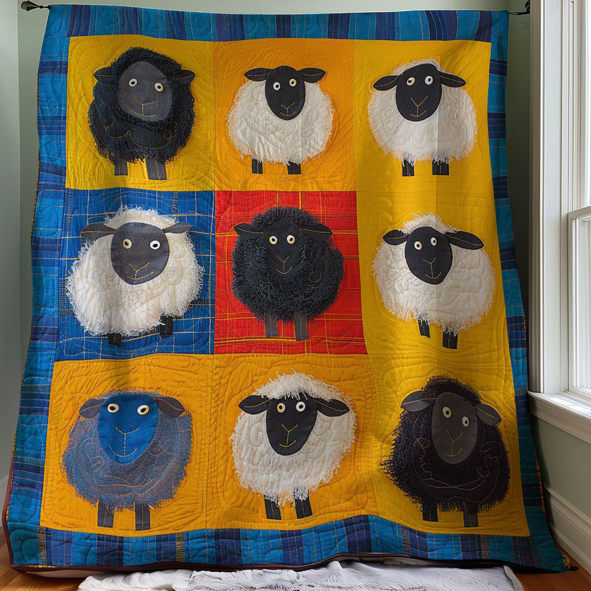 Colorful Sheep WJ1608008CL Quilt