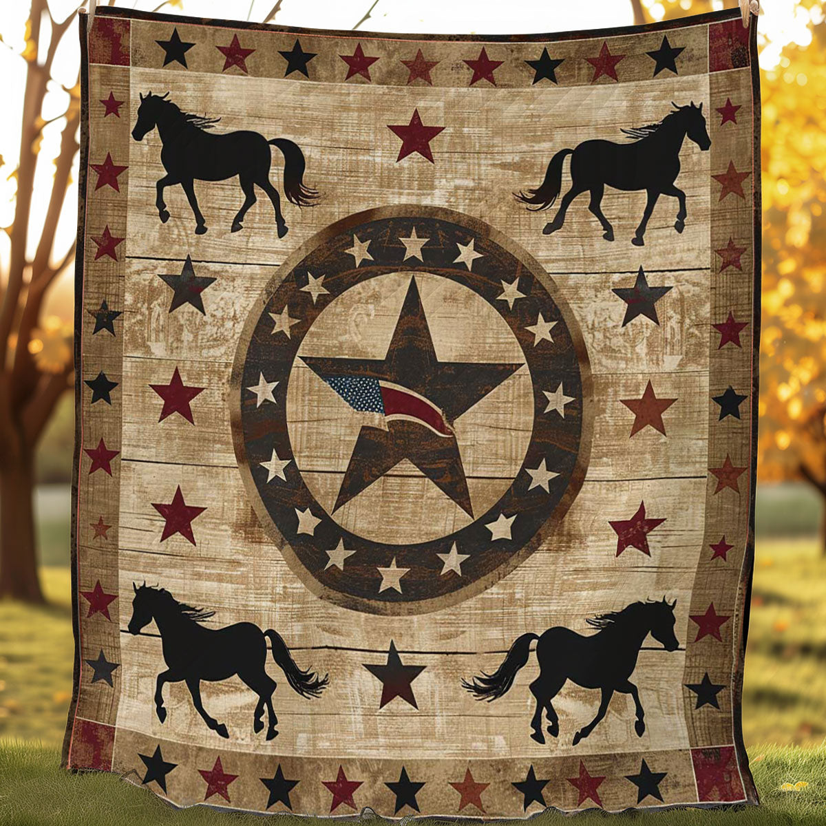 Cowboy Inspired Star WJ2406004CL Quilt