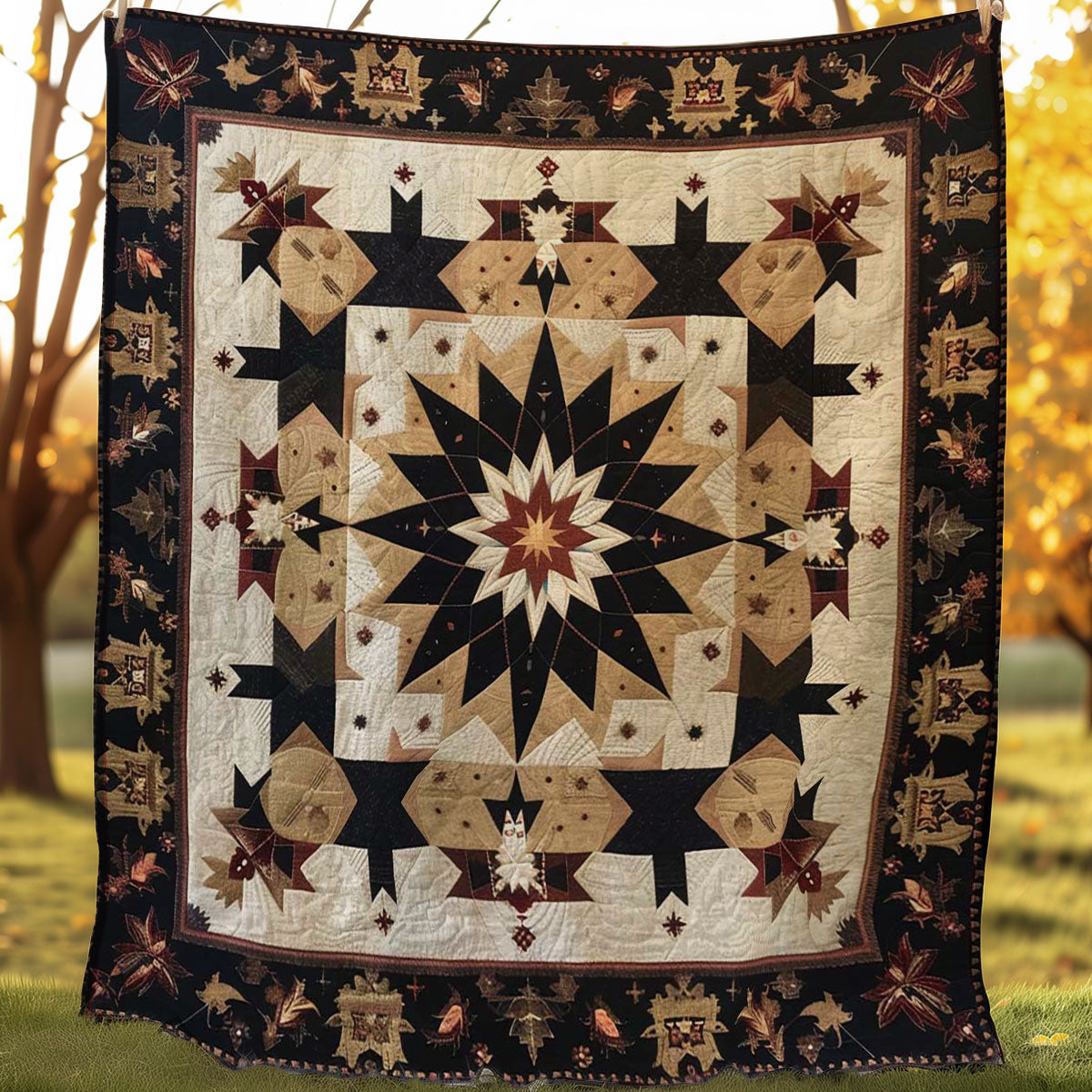 Cowboy Inspired Star WJ2606009CL Quilt