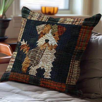 Cute Terrier Dog WJ2907045CL Quilt Pillow Case