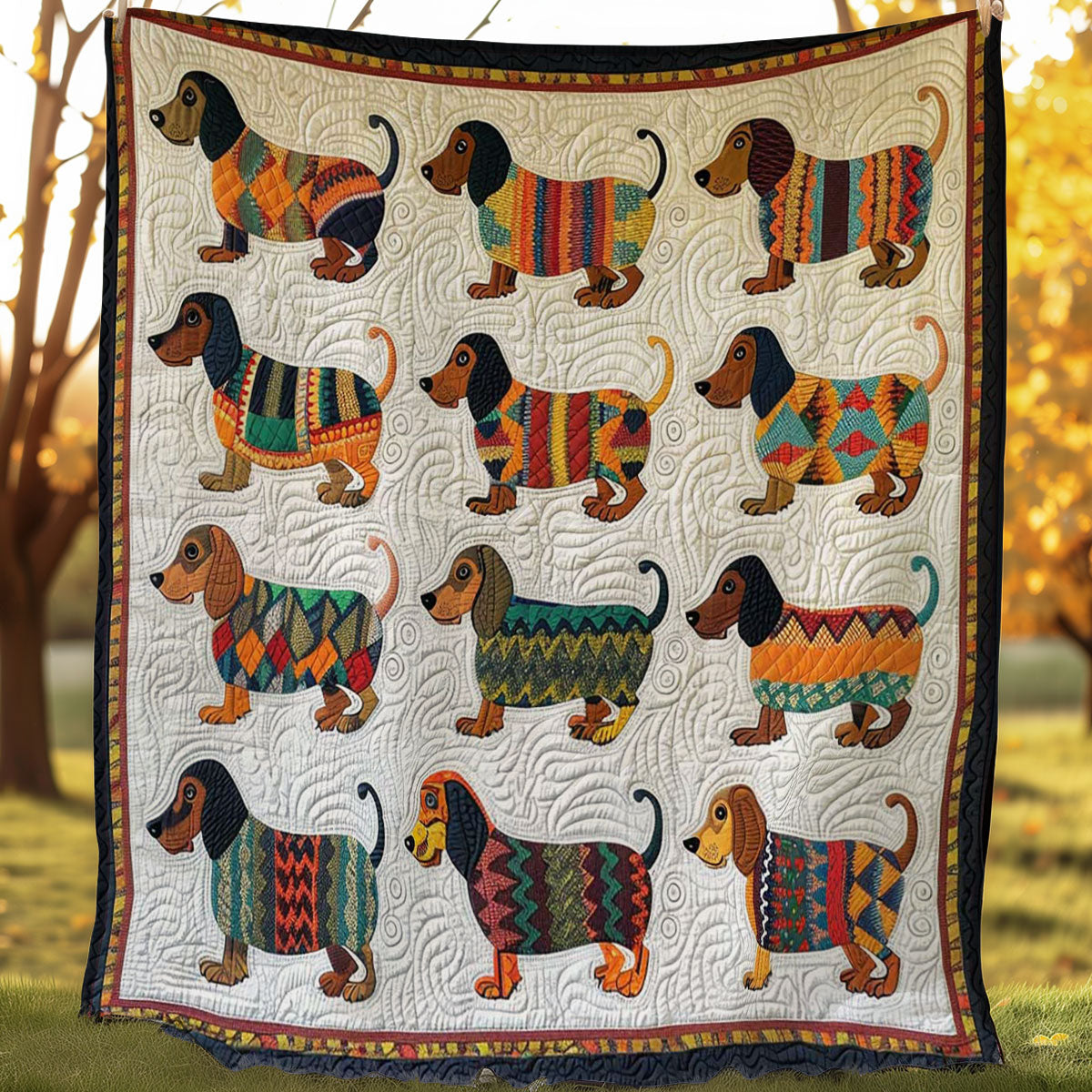 Dachshund WJ2007013CL Quilt