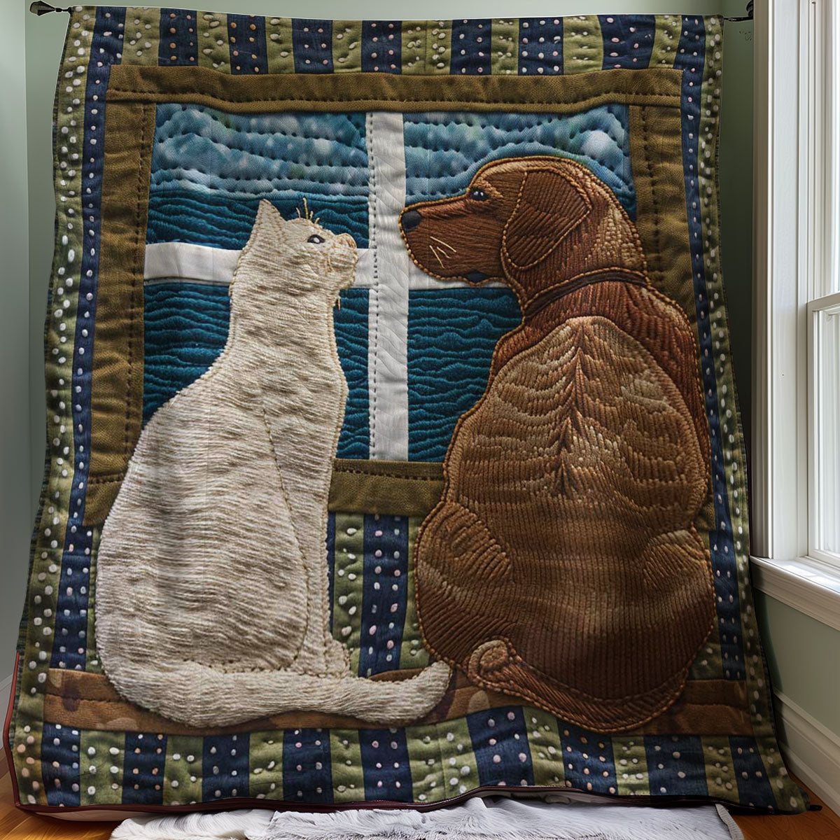 Dog And Cat WJ3007027CL Quilt