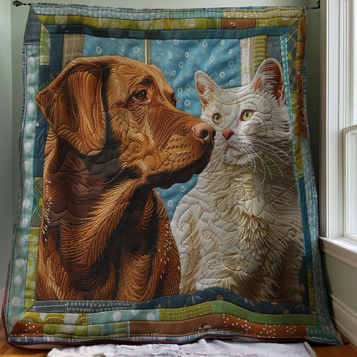 Dog And Cat WJ3007029CL Quilt