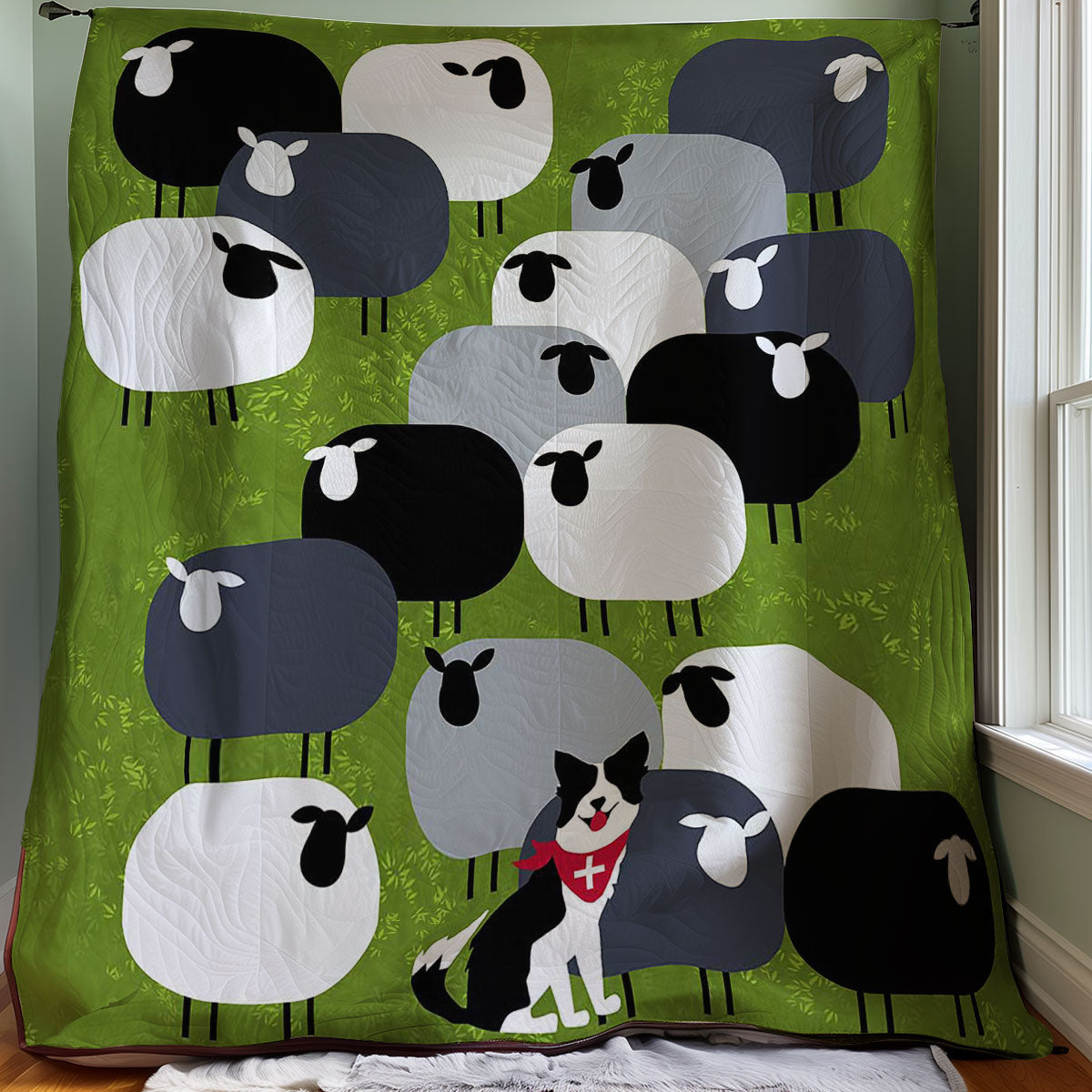 Dog And Sheep WJ1008017WQ Quilt