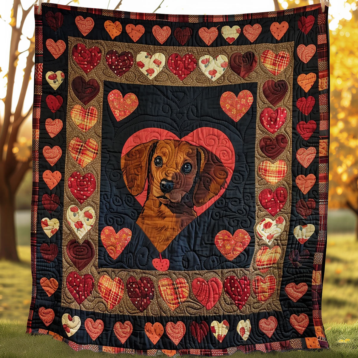 Dachshund WJ1406010CL Quilt