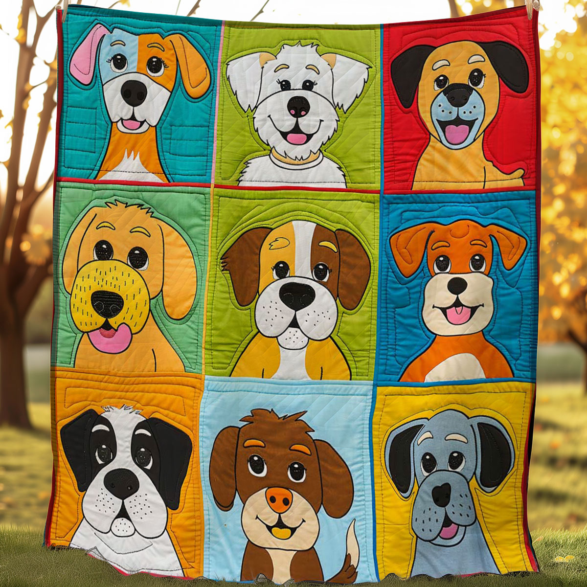 Dogs WJ1007008CL Quilt