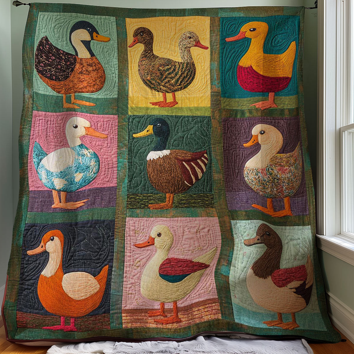 Ducks WJ0808037CL Quilt