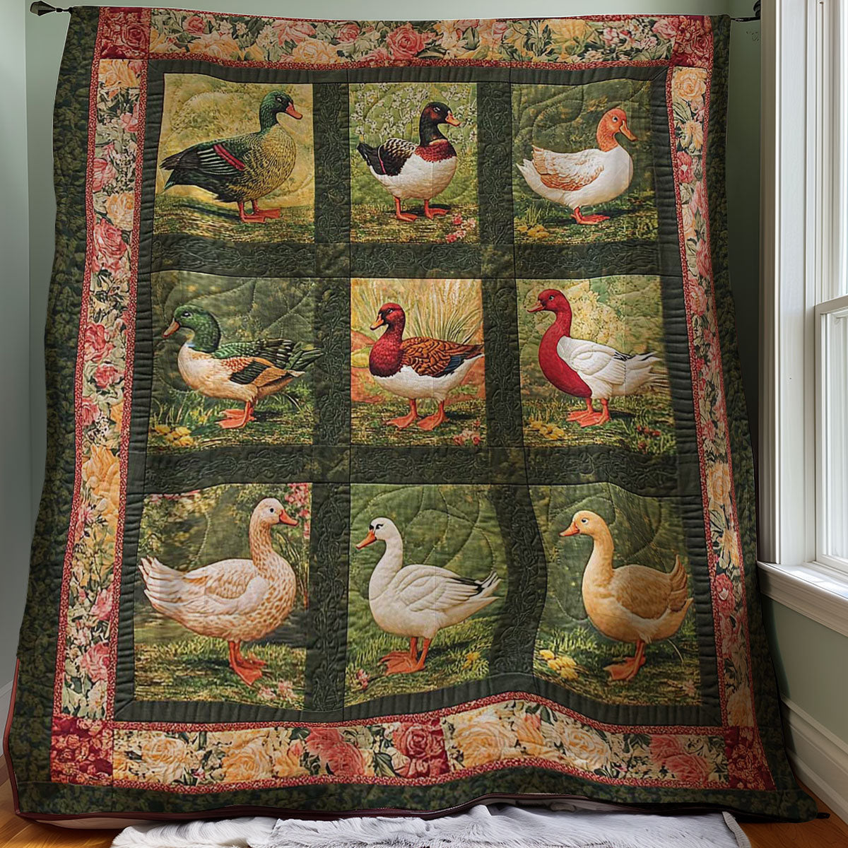 Ducks WJ0908002CL Quilt