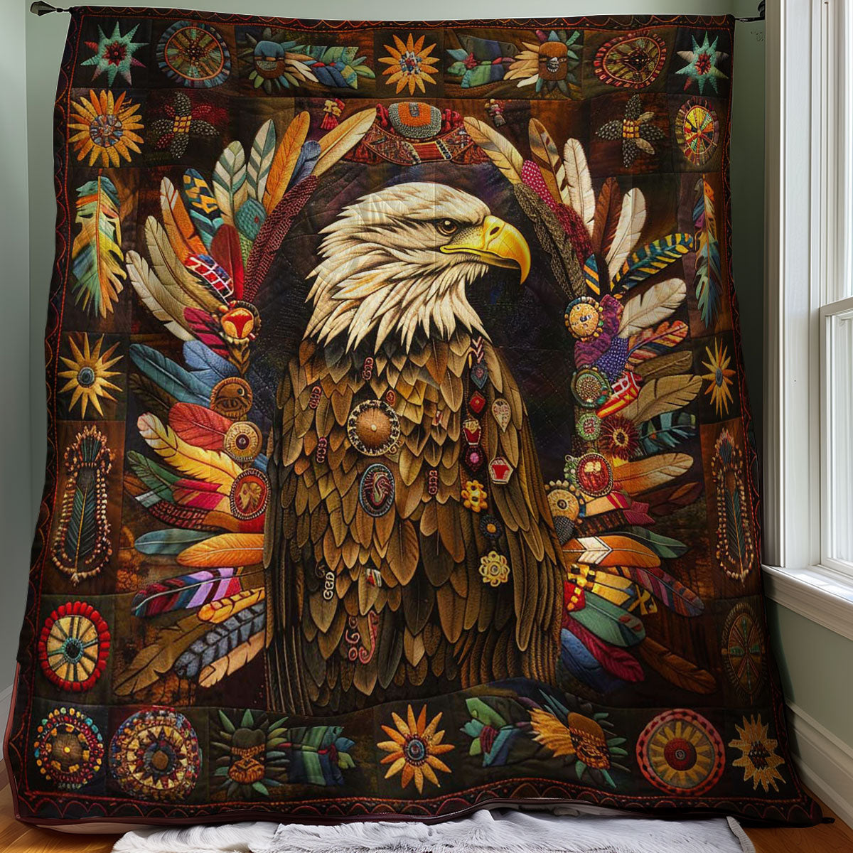 Eagle Native American WJ0108008CL Quilt