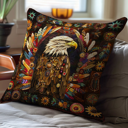 Eagle Native American WJ0108041CL Quilt Pillow Case