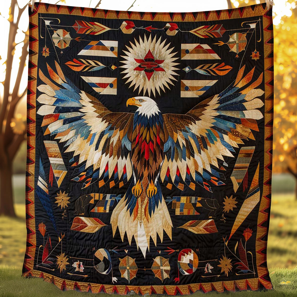 Eagle Native American WJ0507007CL Quilt