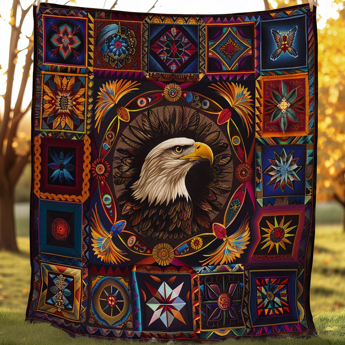 Eagle Native American WJ1507013CL Quilt