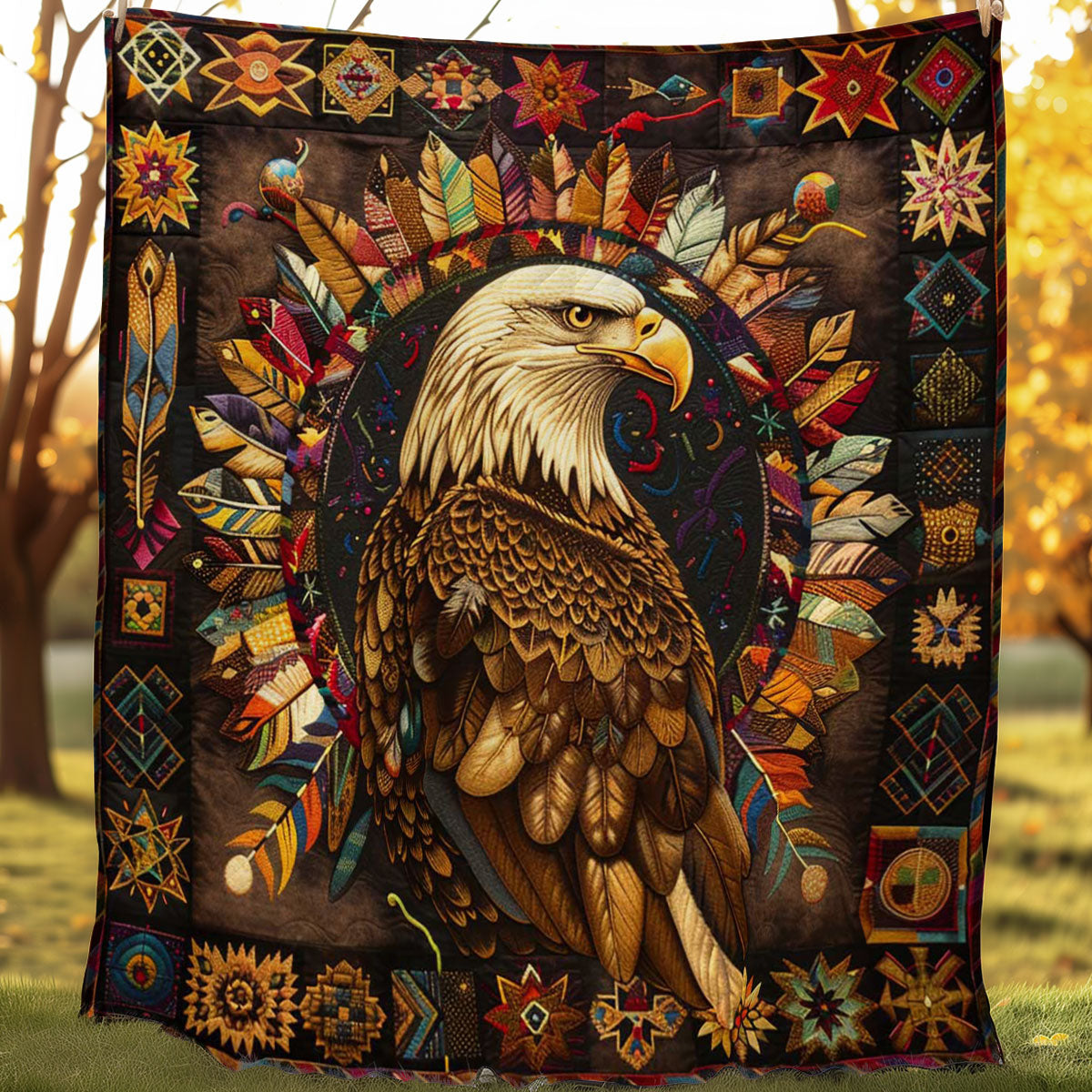 Eagle Native American WJ1607007CL Quilt